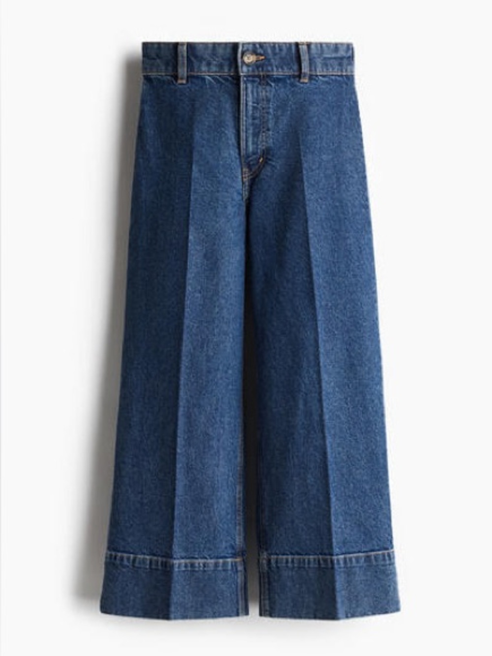 H&M Wide Leg Blue Denim Jeans